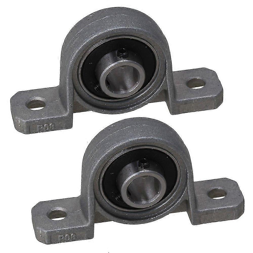 2 X Machine Axle Mounted 8mm Bore Ball Self Align Kp08 Pillow Block Bearing