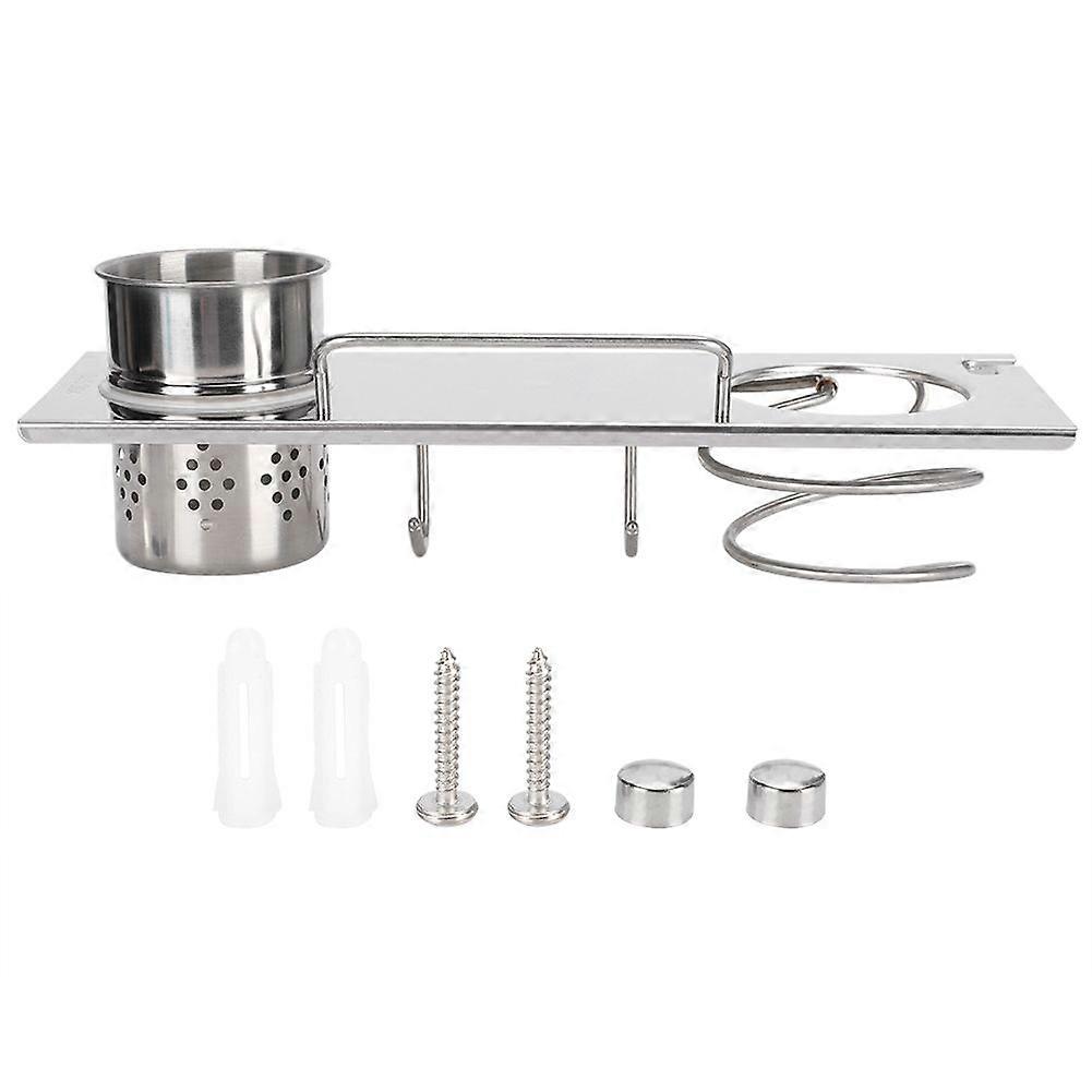 Wall Mounted Hair Dryer Storage Organizer Rack Holder Hanger for Bathroom Salon Stylist Tool