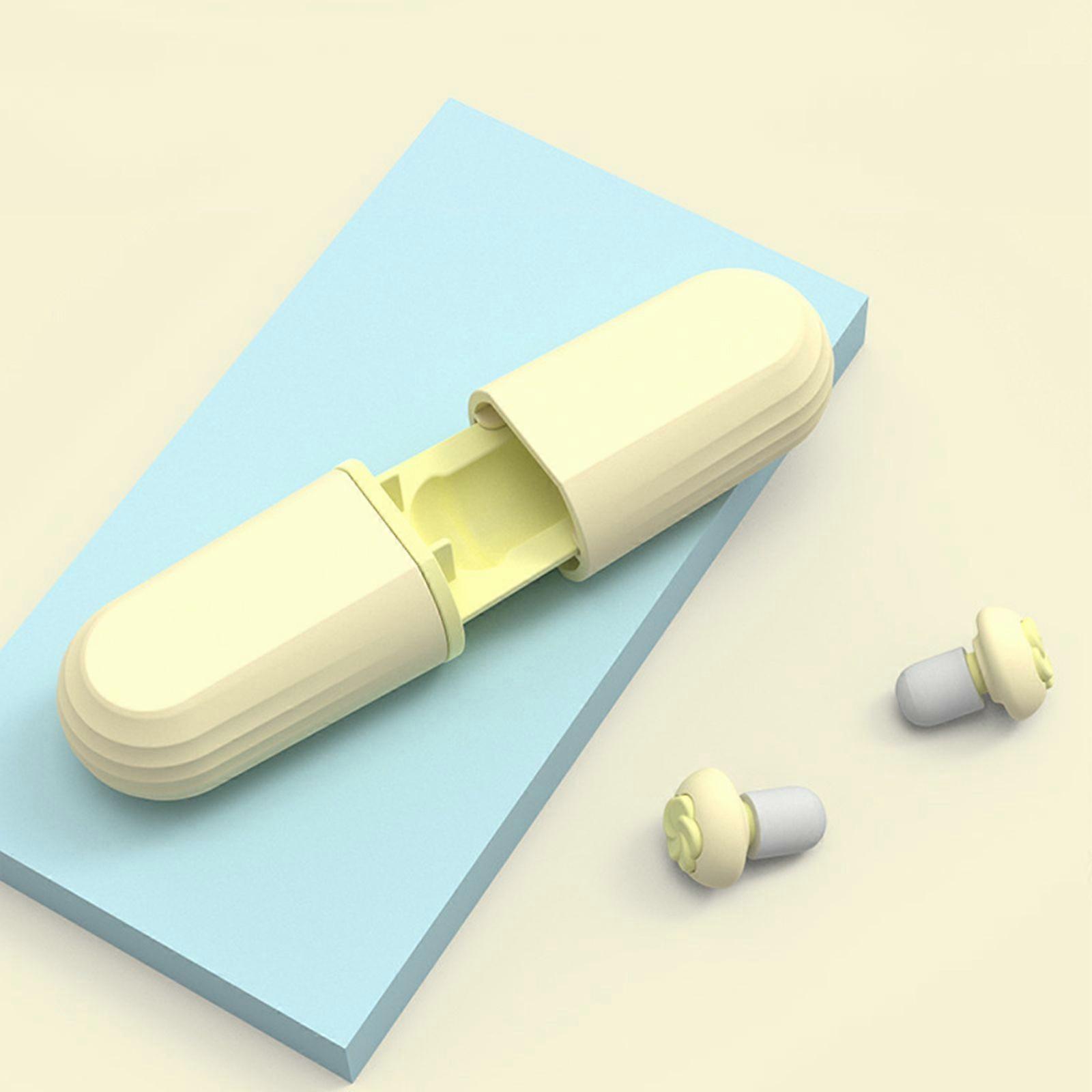 Ear Plugs for Sleeping, Noise Canceling Earplugs Reusable Silicone Earplugs for Hearing Protection, 10 Foam Ear Tips in XS/S/M/L