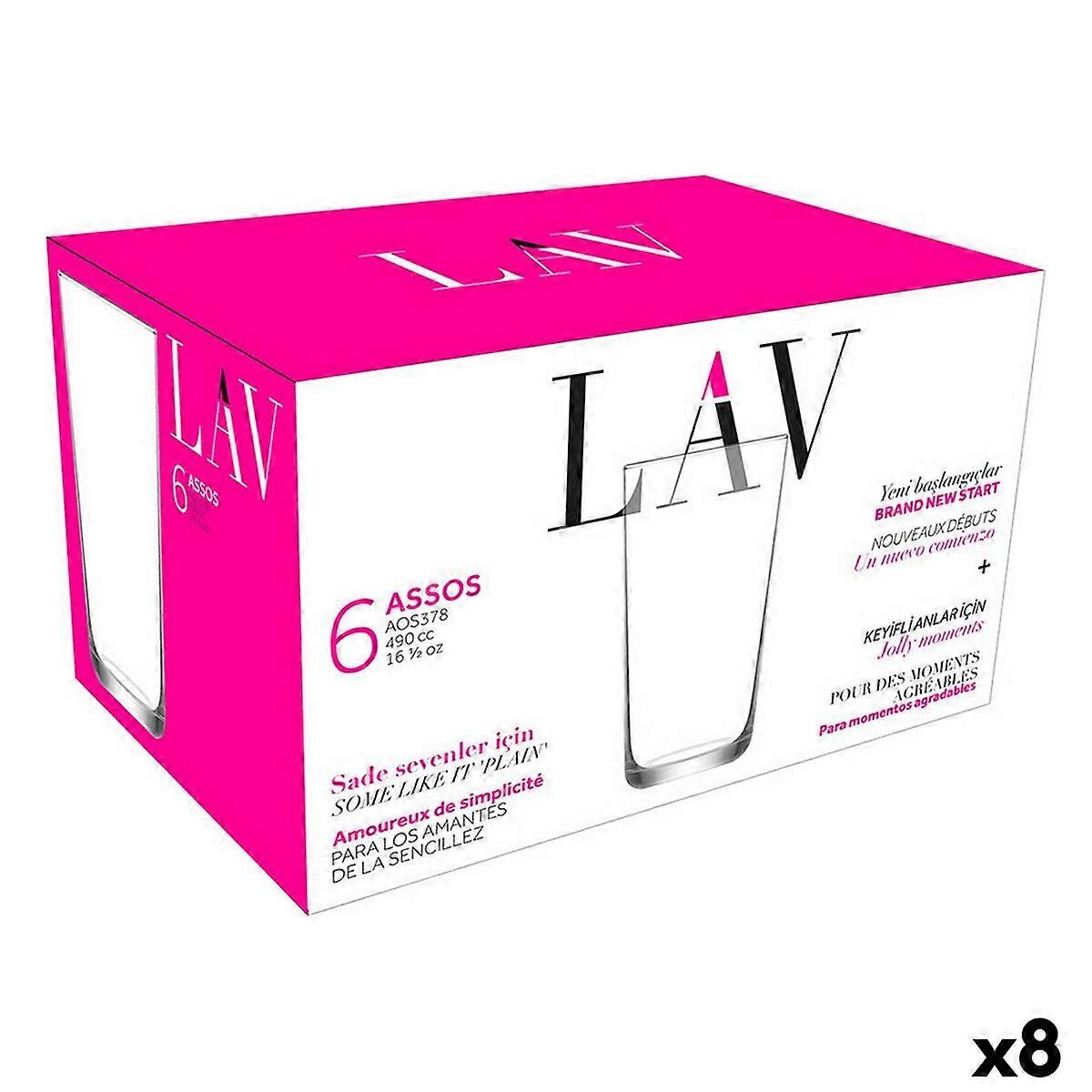 Gläserset LAV Assos 490 ml 6 Stück (8 Stück)
