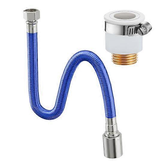 360-degree Rotating Faucet Extender Flexible Hose Design Bend Freely Leakproof Universal Easy to Install Bathroom Kitchen Faucet Attachment