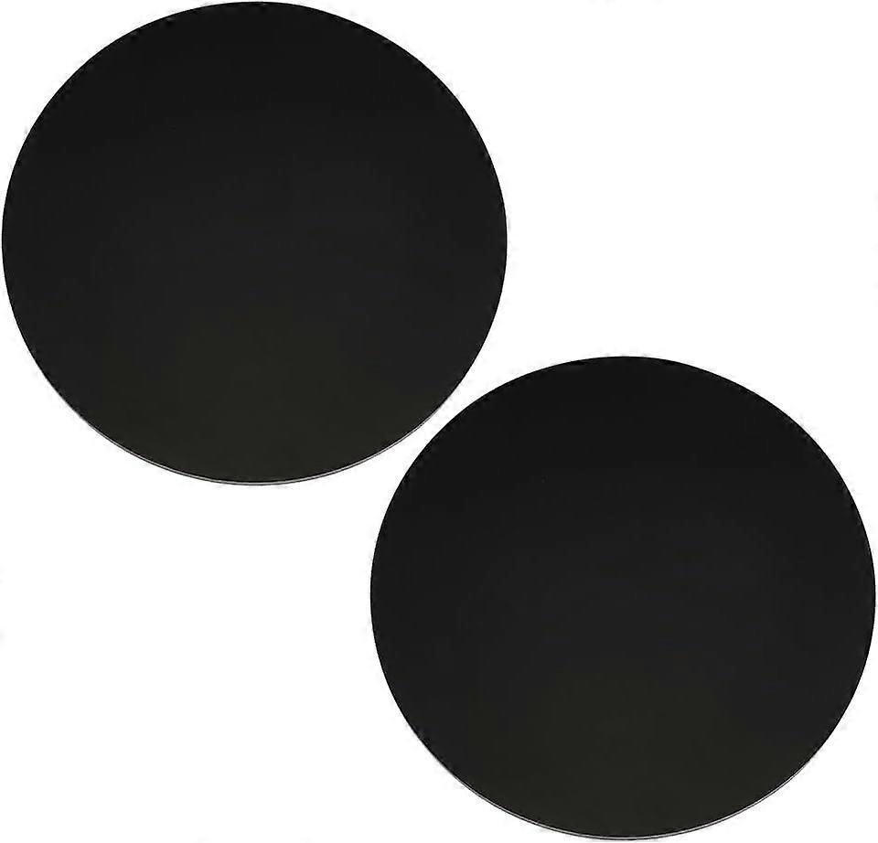 2 Pcs Model Display Bases 5.9x5.9inch Black Round Huge Figure Base Circular Acrylic Large Figure Stand Flat Round Model Display Base for Wargaming Boa