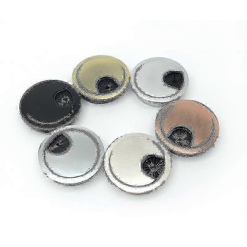 Desk Wire Hole Cover Computer Tidy Grommet Table Cable Outlet Port Surface Line Box Table Cable Hardware From Guanzai-Pearl Chrome-35mm-Code19561