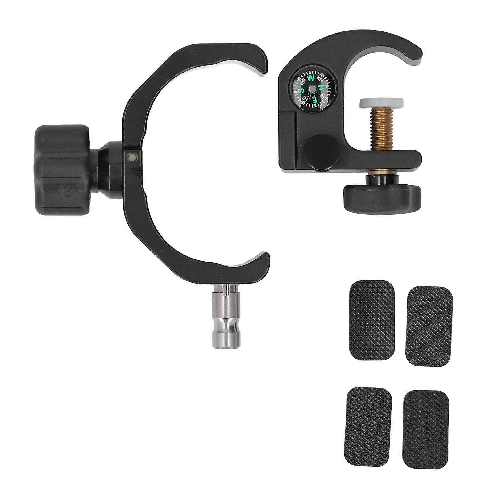 Collector Bracket with Compass GPS RTK Universal Portable Adjustable Range Pole Cradle Mount Holder for IHand30