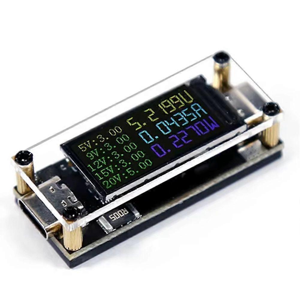 PD100W 5A Multipurpose Decoy5/9/12/15/20V 0.96 Inch Color Screen Voltage Current Power Positive Neg