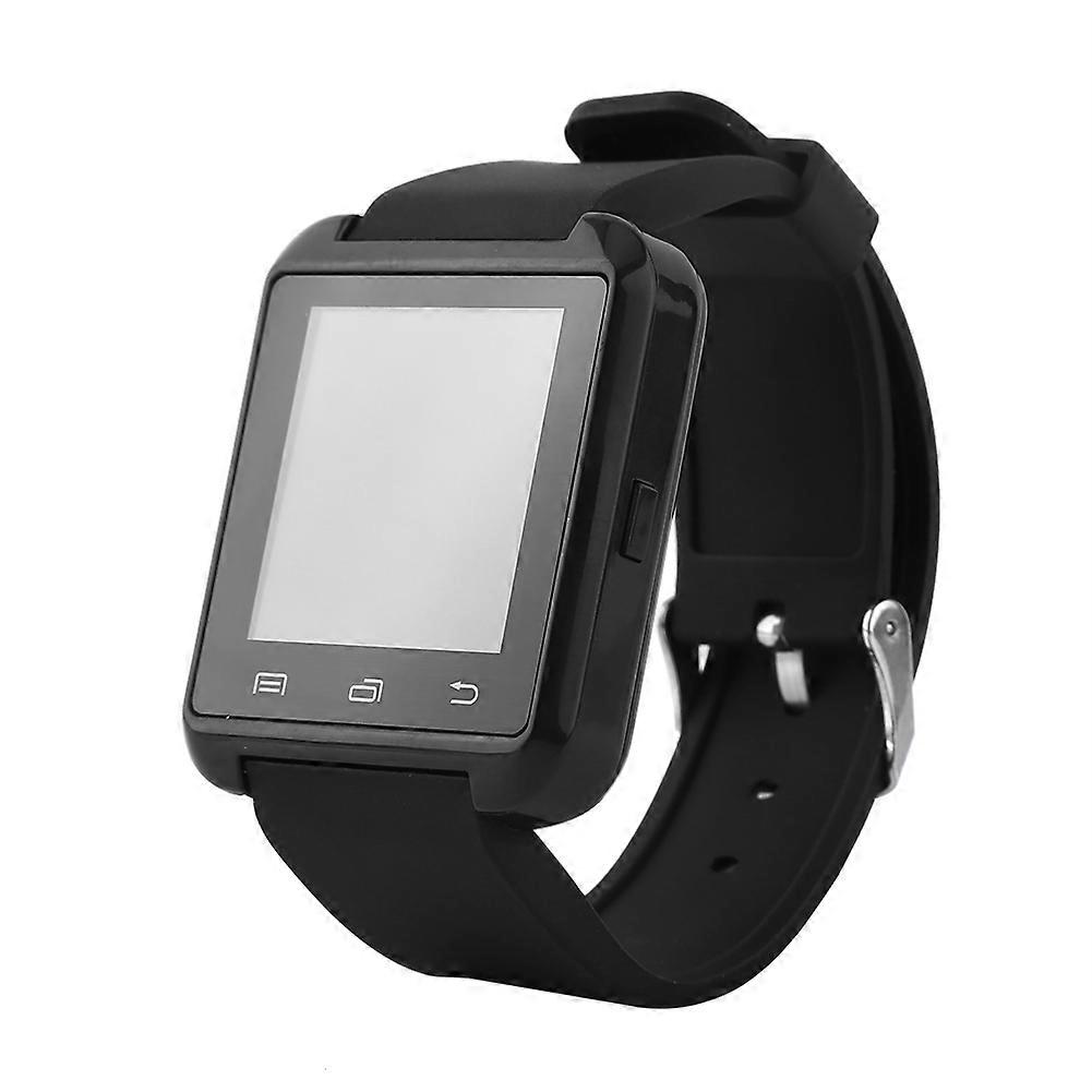 Smart Bluetooth Watch Anti-lost Alarm Function Touch Screen for Smartphones Black