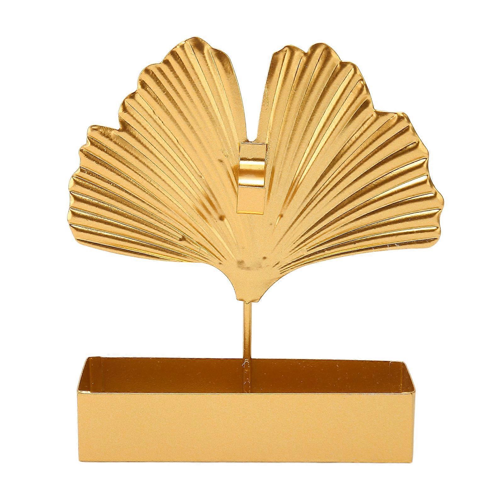 Iron Ginkgo Leaf Incense Holder, Elegant Home Decor Accessory