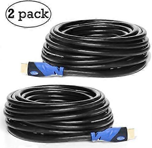 Multi-Cable High Speed HDMI Cable With Ethernet 2 PACK 10M - Supports 3D 4K &