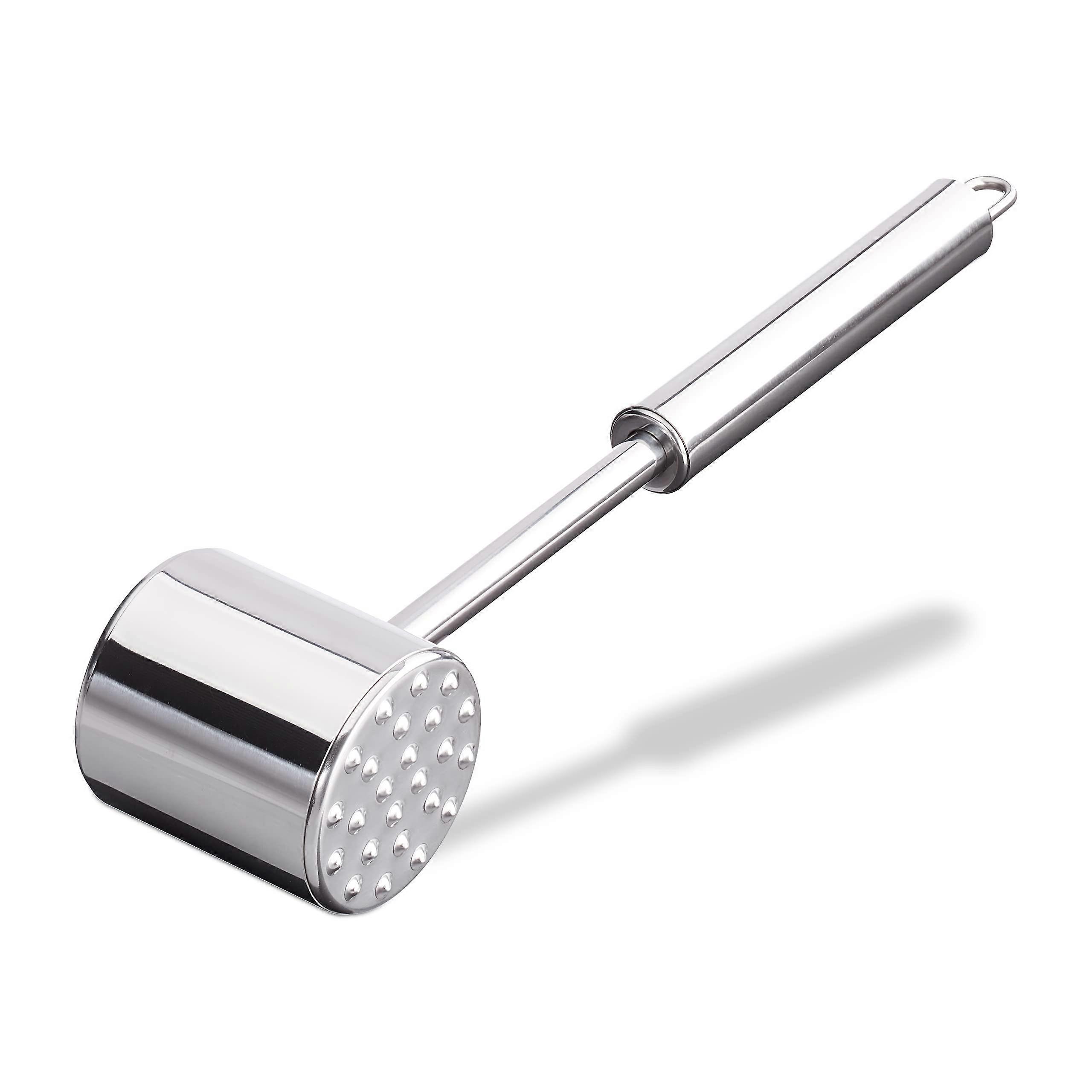 Professional Double-Sided Stainless Steel Meat Tenderizer 28 cm Long