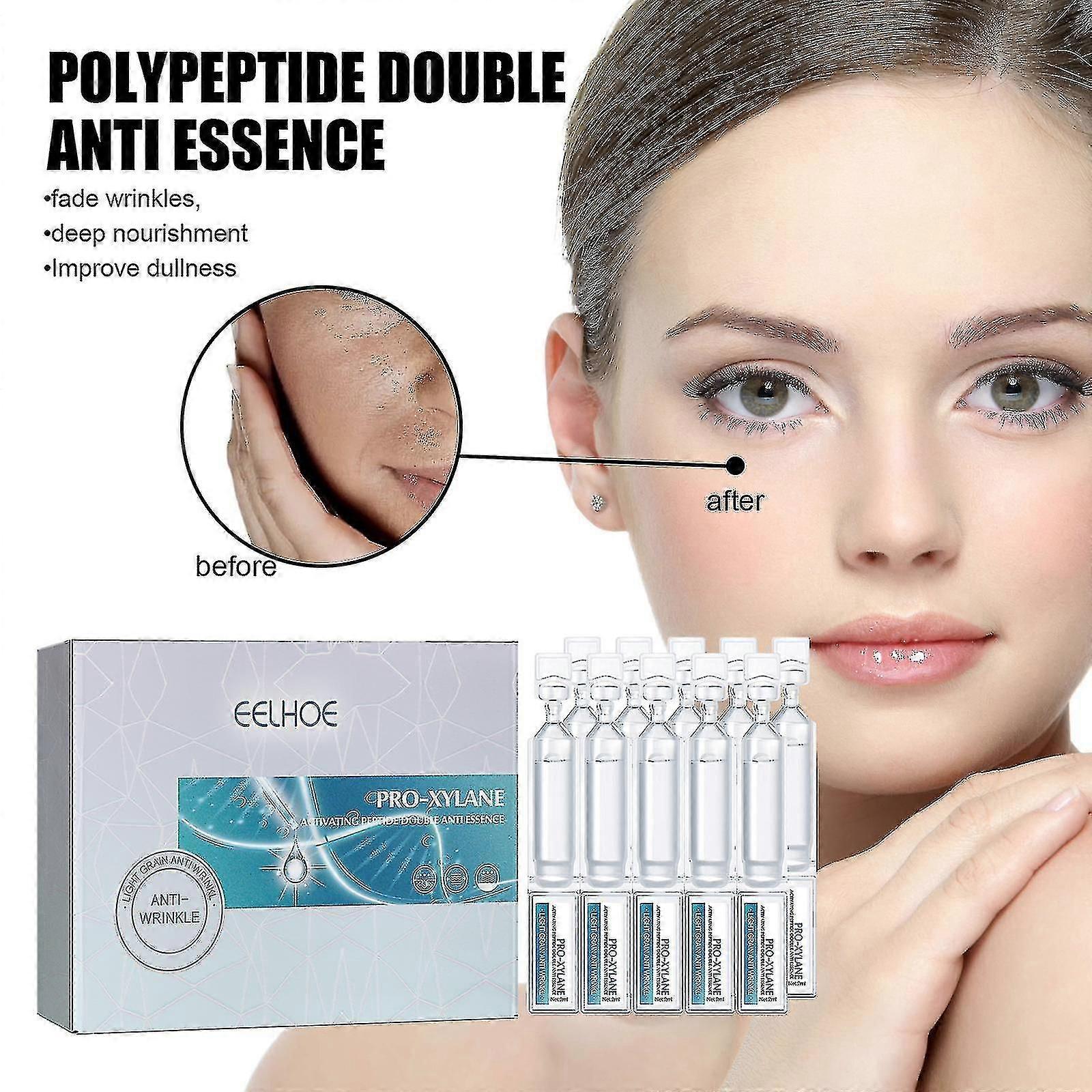 1pc Double Anti-wrinkle Essence Lifting And Firming Facial Skin Fading Wrinkles And Nasolabia