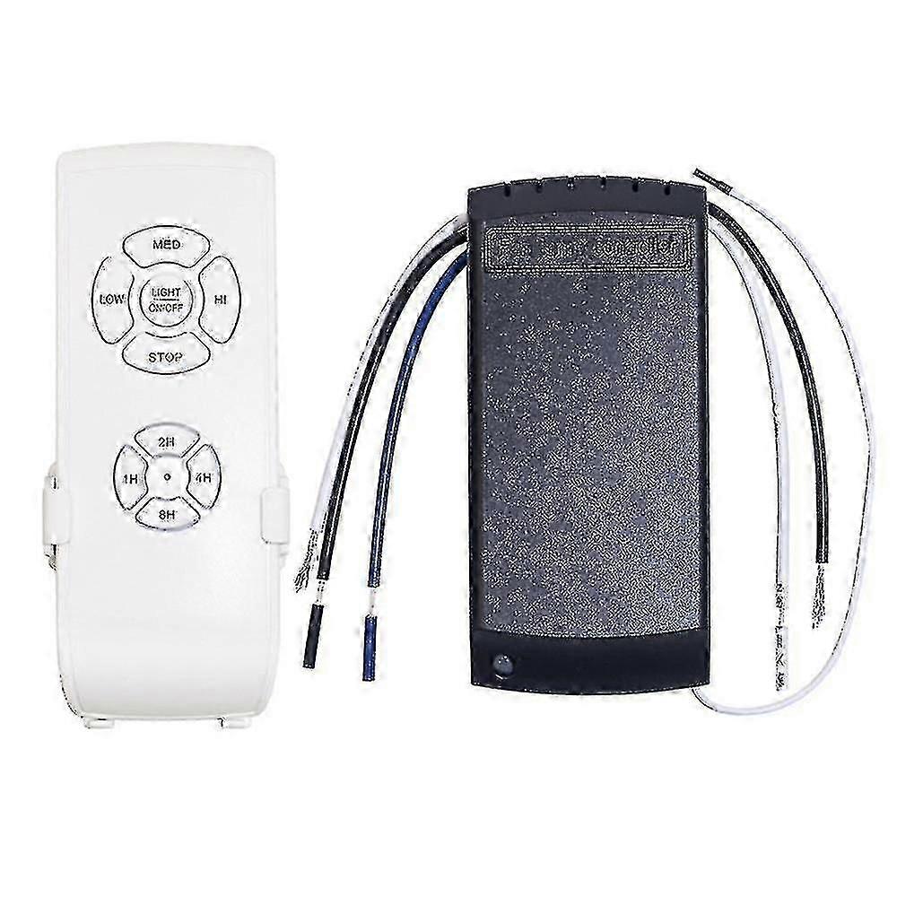 Universal Ceiling Fan Lamp Remote Control Kit Ac 220v Timing Setting Switch Adjuste Wind Speed Tran