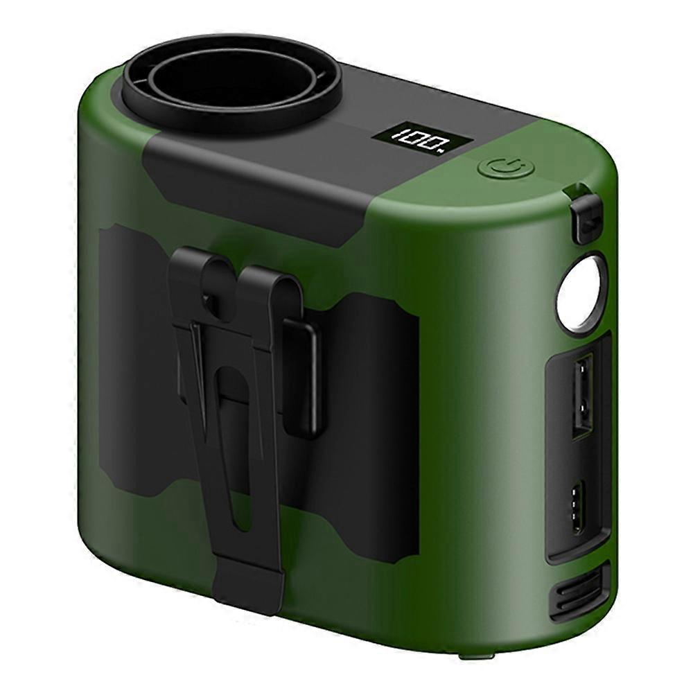 Portable 3 in 1 Waist Fan 10000mAh Power Bank Outdoor Work Cooling Fan with Flashlight