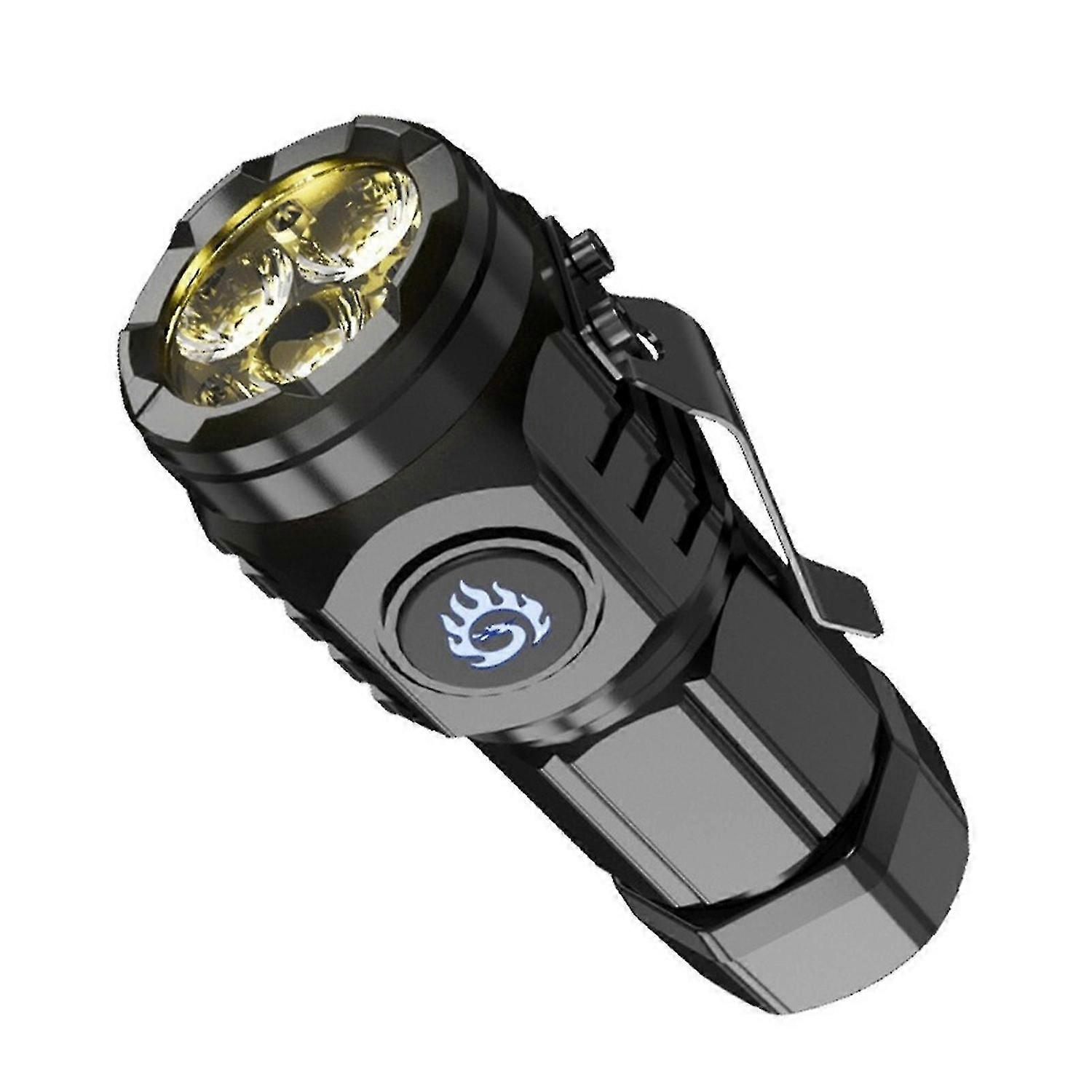 New Ultra Powerful Flashlight 3 Core Mini Tactical Flashlight Usb Rechargeable High Power