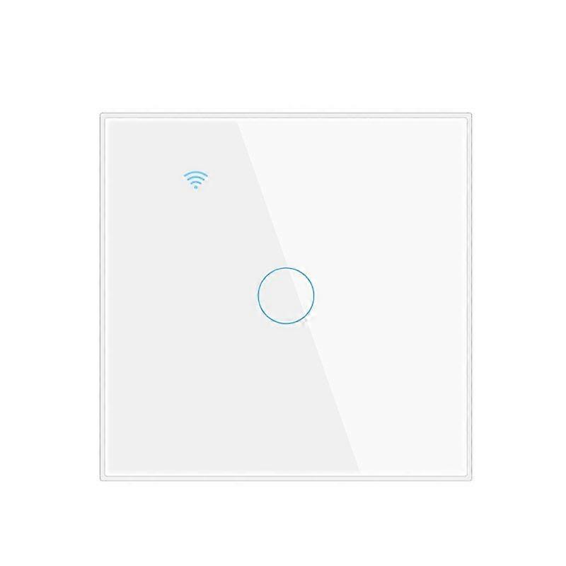 CoRui Tuya WiFi Smart Switch EU 1/2/3/4 Way Glass Panel Touch Light Switch