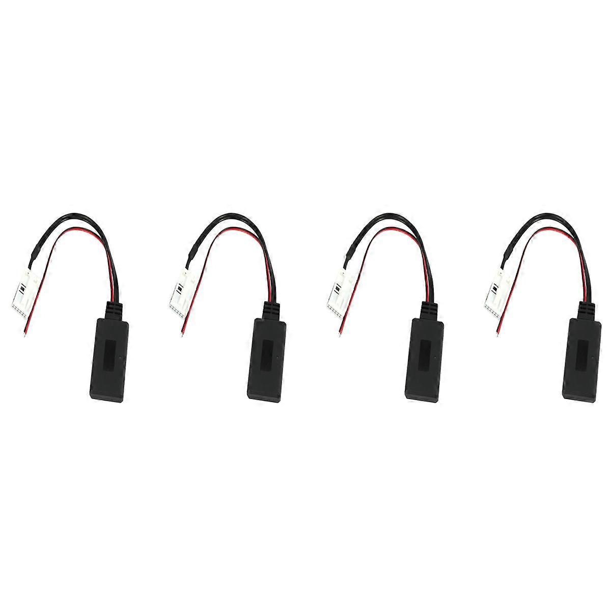 4X for 207 307 407 for C2 C3 12Pin Bluetooth Module Wireless Radio Stereo AUX-in Aux Cable Adapter