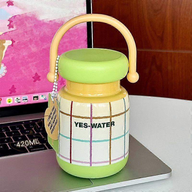 14oz Stainless Steel Water bottles,Insulated Water Bottles,BPA Free-Green Yellow