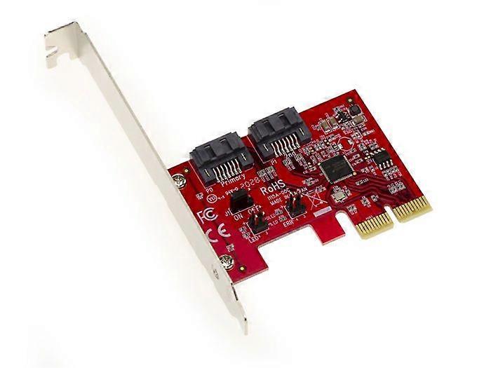 KALEA-INFORMATIQUE PCIe 2.0-kort 2X SATA 3.0-2-porte Hardware Raid 0/1 - ASM1062R CHIPSET