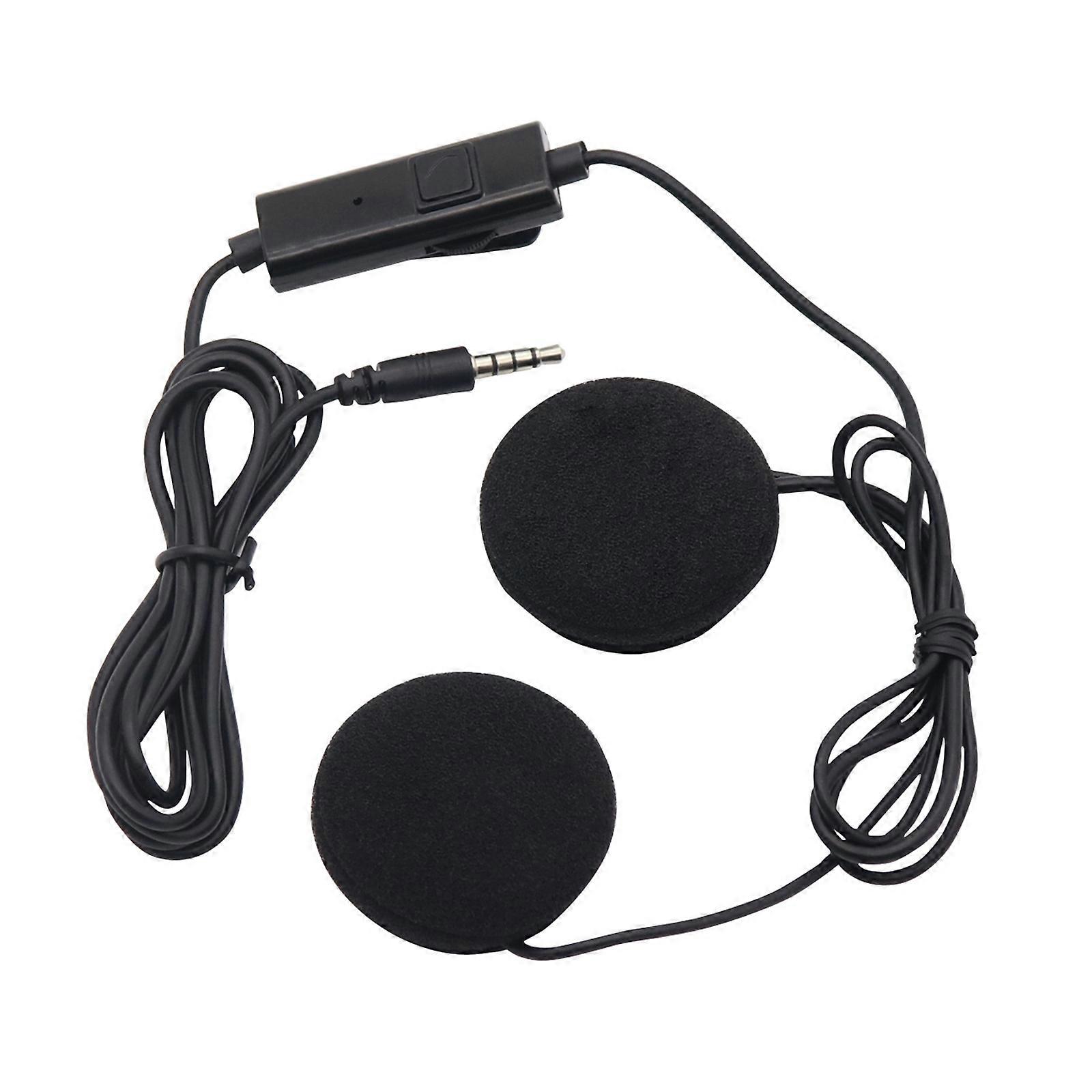 Wireless Headset Wireless Helmet Speaker In-Helmet Earbuds with Mic Convenient Connectivities Plastic for Bike & Riders