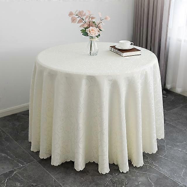 Jacquard Round Wedding Table Cloth Damask Pattern Table Cover For Wedding Decoration Hotel Restaurant Round Tables