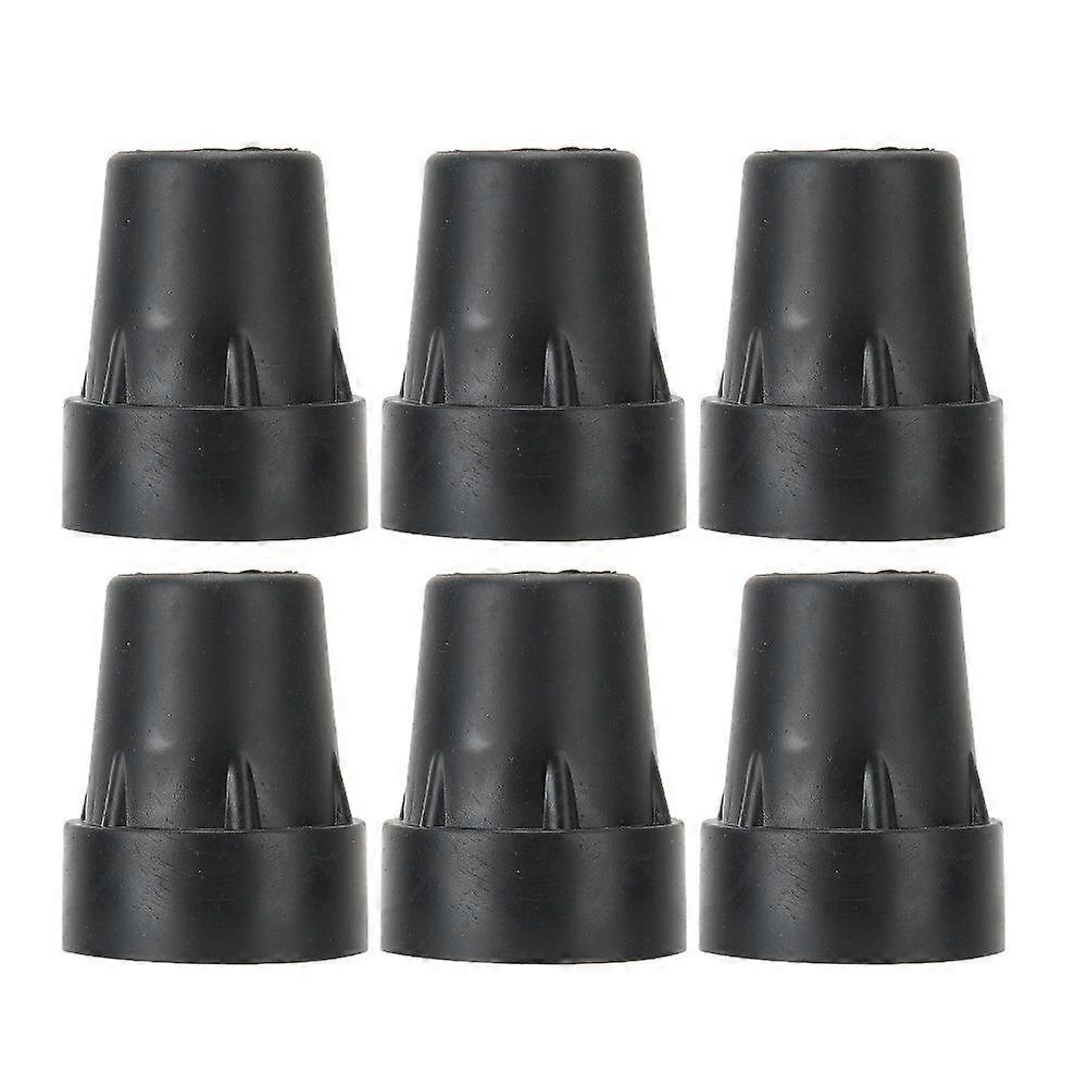 6-pack walking stick base pads non-slip walking stick end caps tip accessories