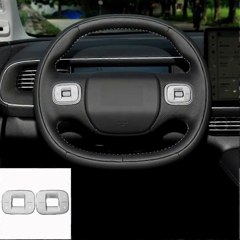 Car Steering Wheel Button Protective Sticker for Xiaopeng Accessories