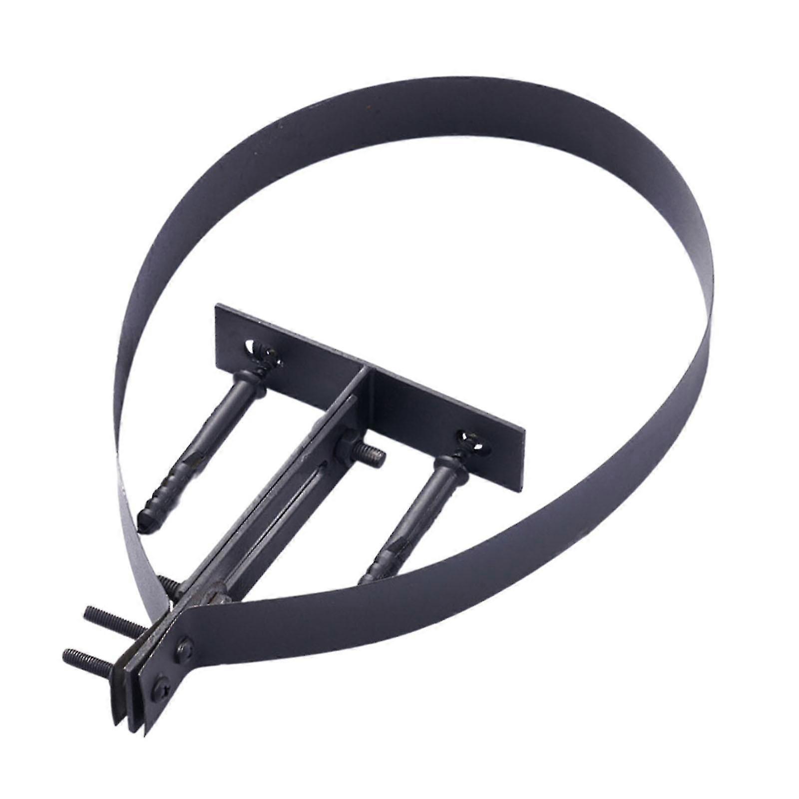 Chimney Pipe Bracket Adjustable Length with Expansion Screw Sturdy Accessory Silver