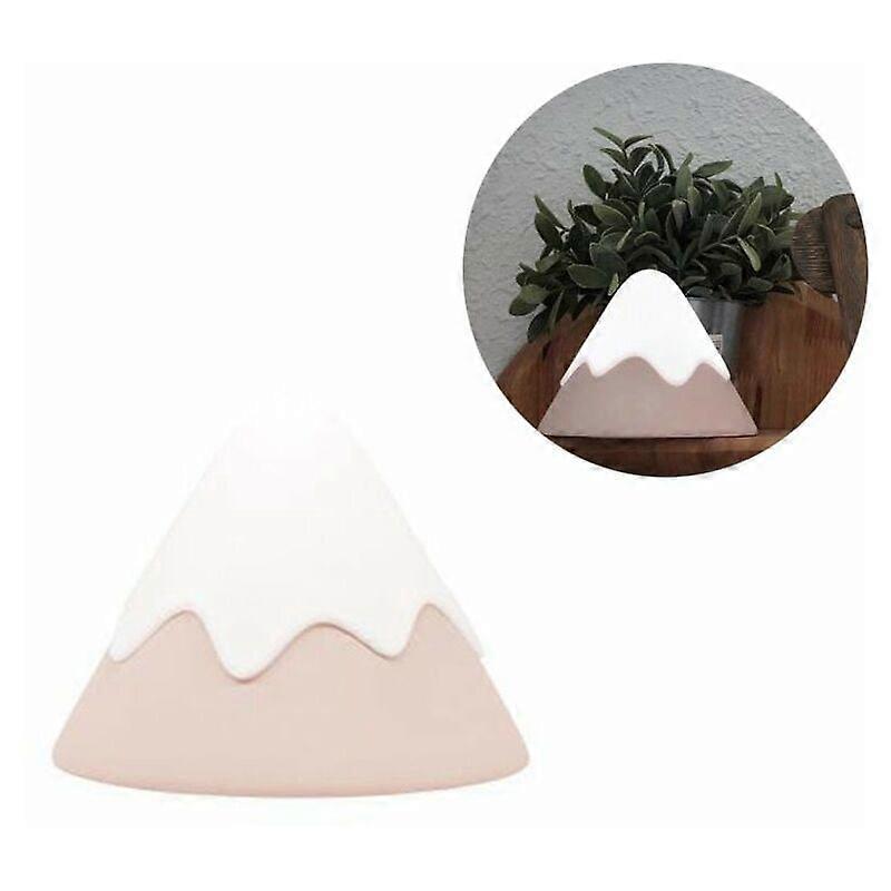 Night Light, Snow Mountain lamp, Tap Control, Timer Setting, Soft Silicone, Dimmable, Soft Eye Caring, Rechargeable, Portable, Nursery lamp, Nursery D