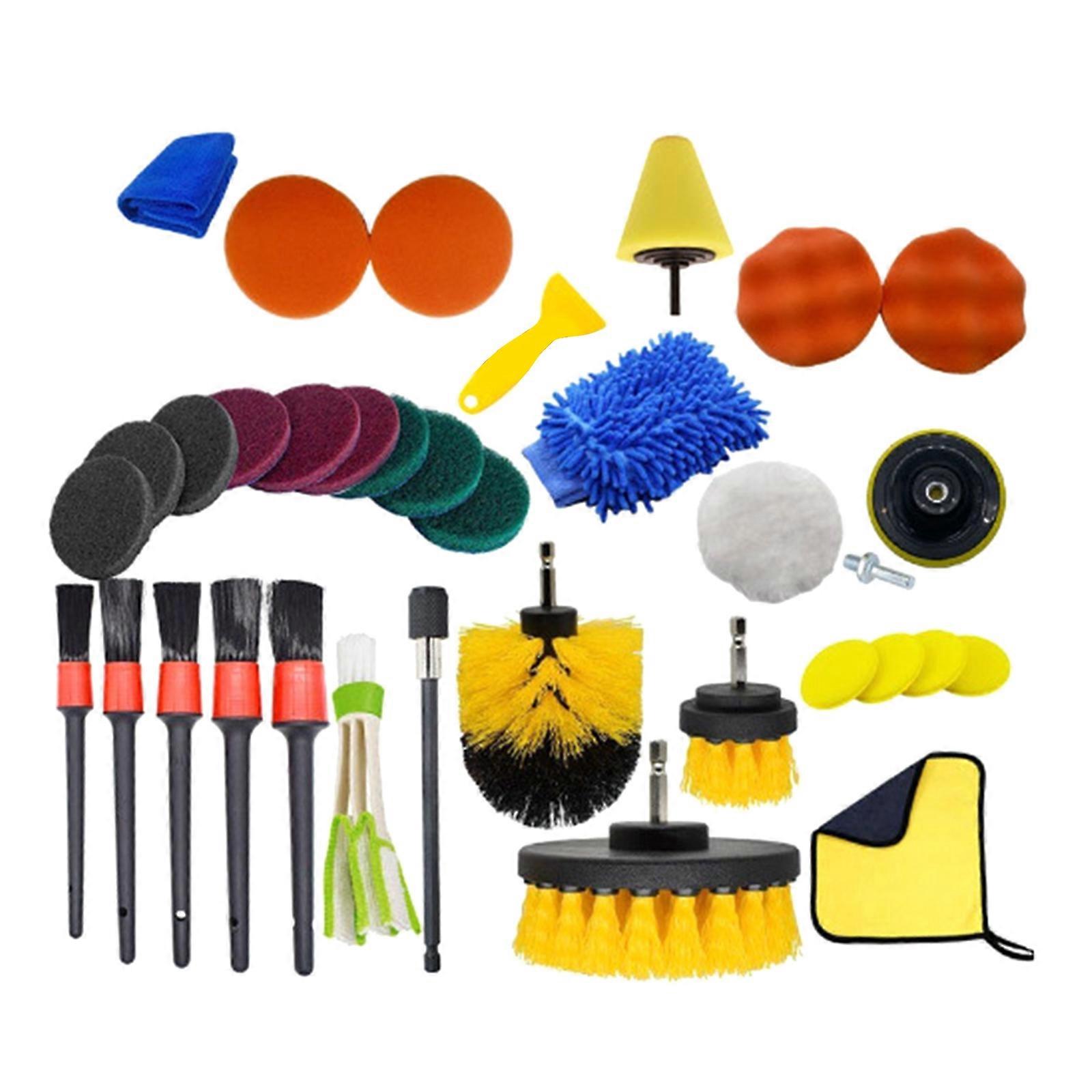 Drill Brush Attachment Set for Vehicle, Bathroom, Tub, Shower, Tile Convenient Drill Brush Attachment Tool