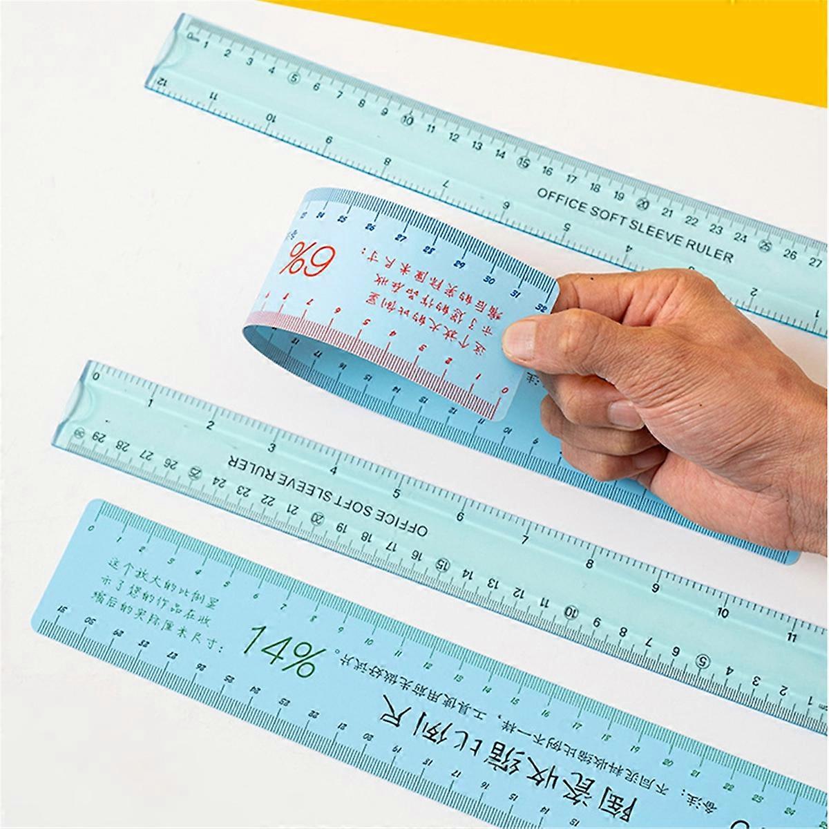 2pcs Ceramic Shrinkage Scale Set Plastic Soft Ruler DIY Ceramic Shaping Multifunctional Drawing Meas