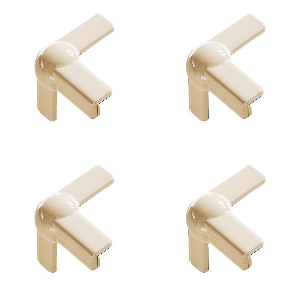 Vadderade Hörnskydd Beige T-Form (4-Pack)