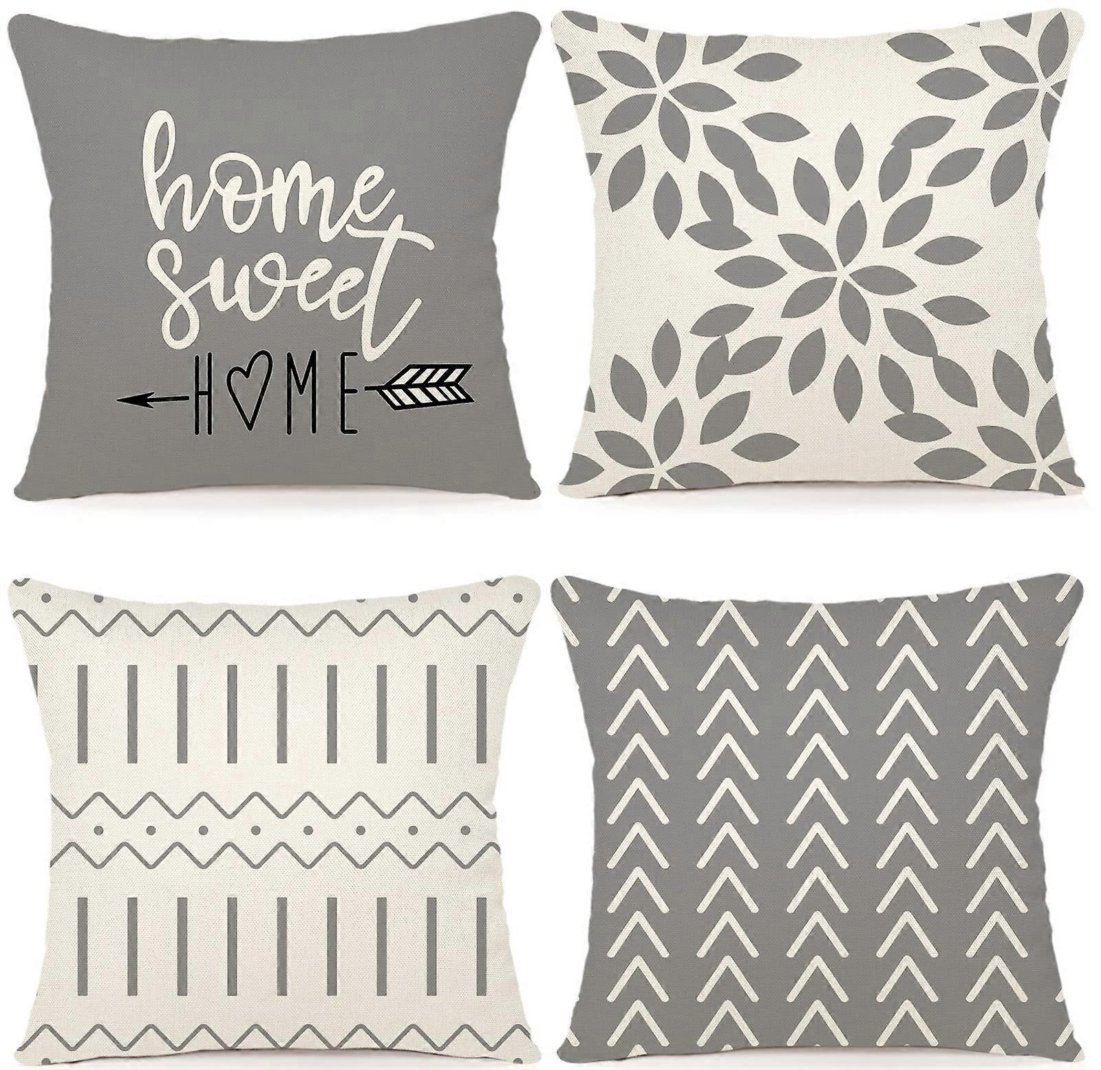 4 Pieces Modern Decorative Pillow Covers for Couch 20x20