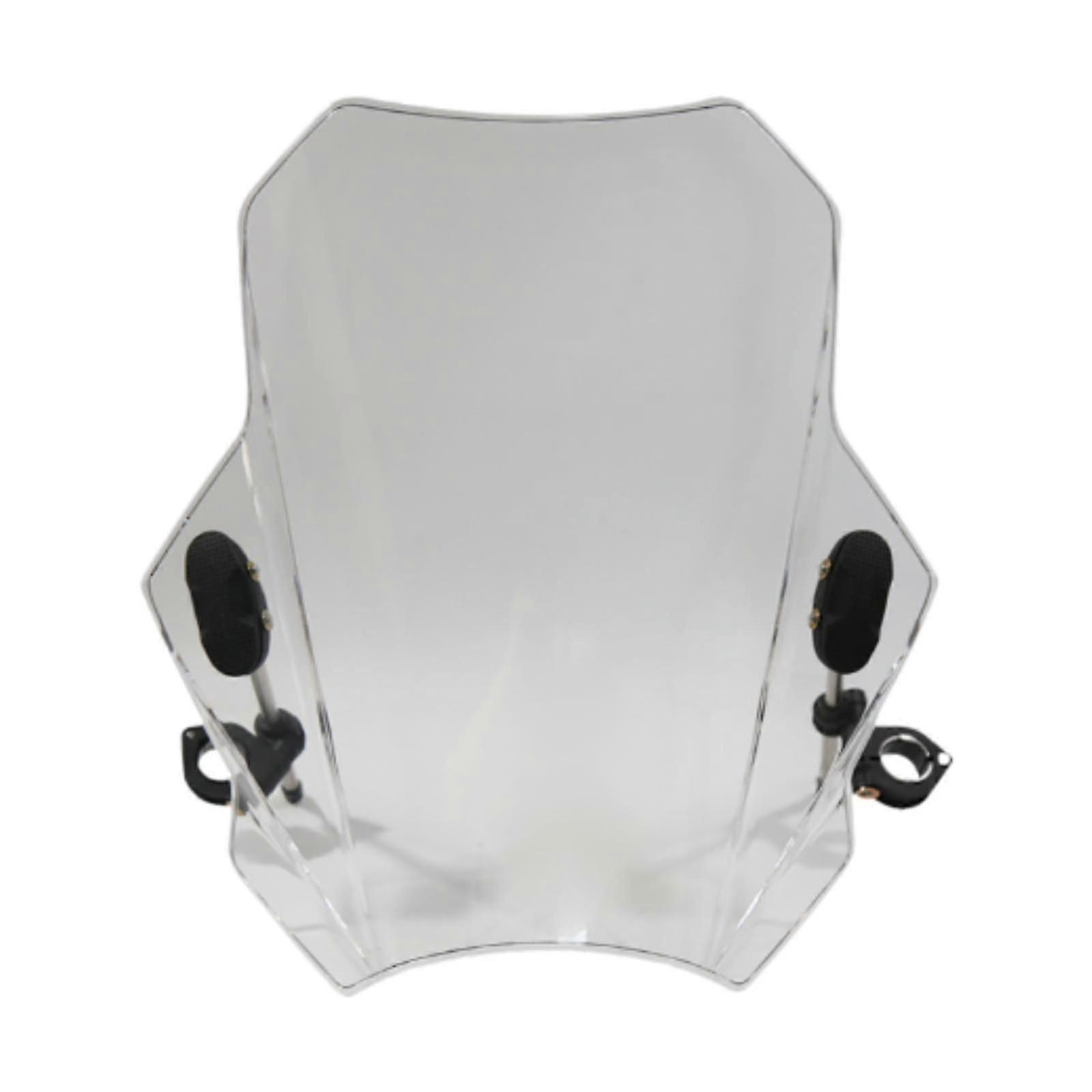Universal Motorcycle Windscreen Accessory Versatile Motorbike Wind Deflector Clear