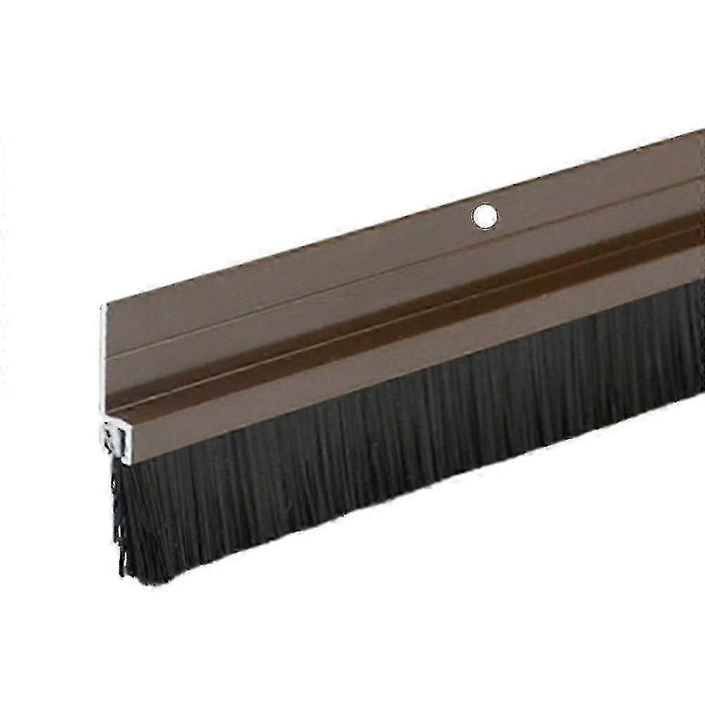 ドアシールゲートボトムシーリングストリップドラフトストッパー、アルミニウムプレート&ナイロン剛毛付き-2025-ss