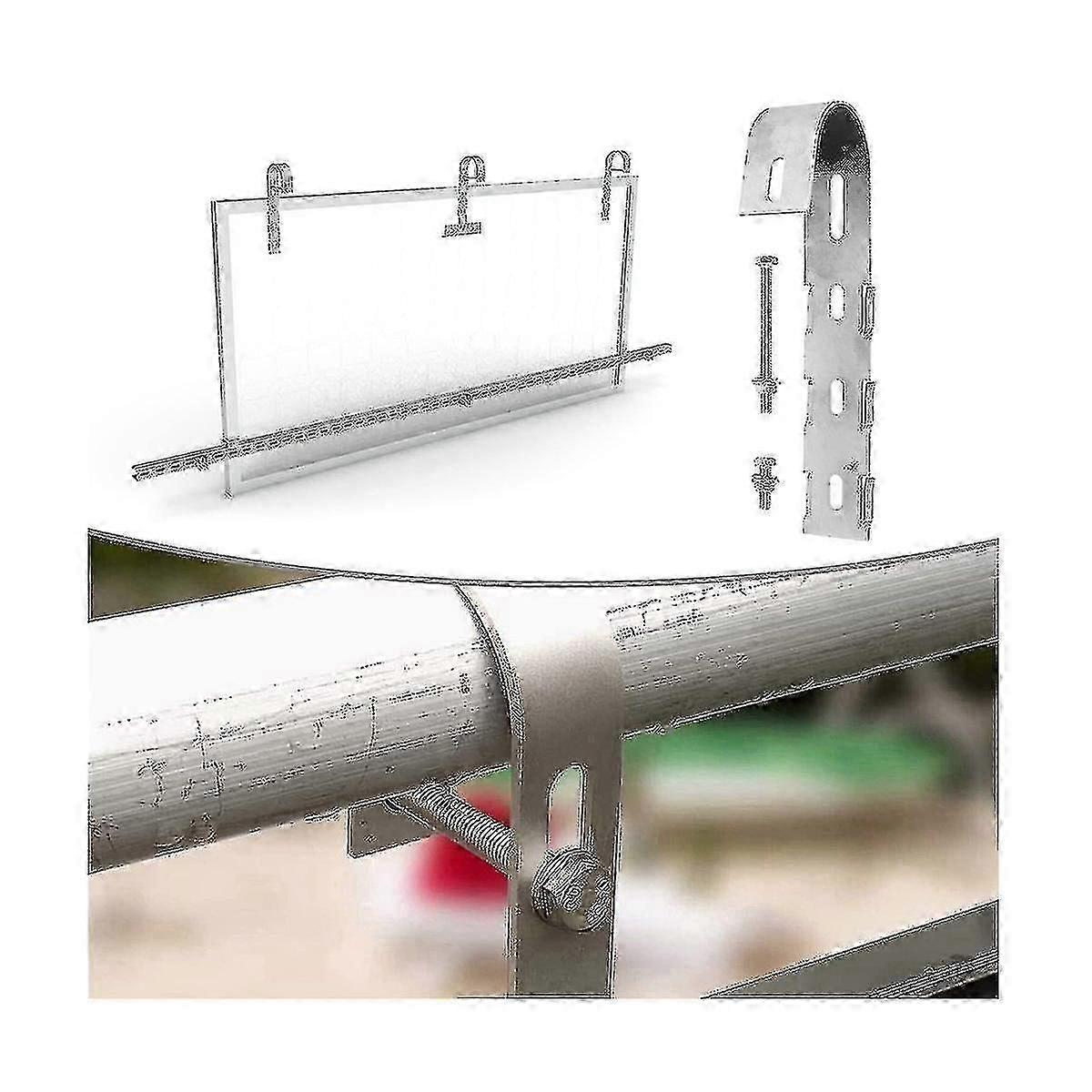 4pack Solar Panel Holder Solar Hook For Solar For Balcony Railing Holder, Solar Mounting Balcony