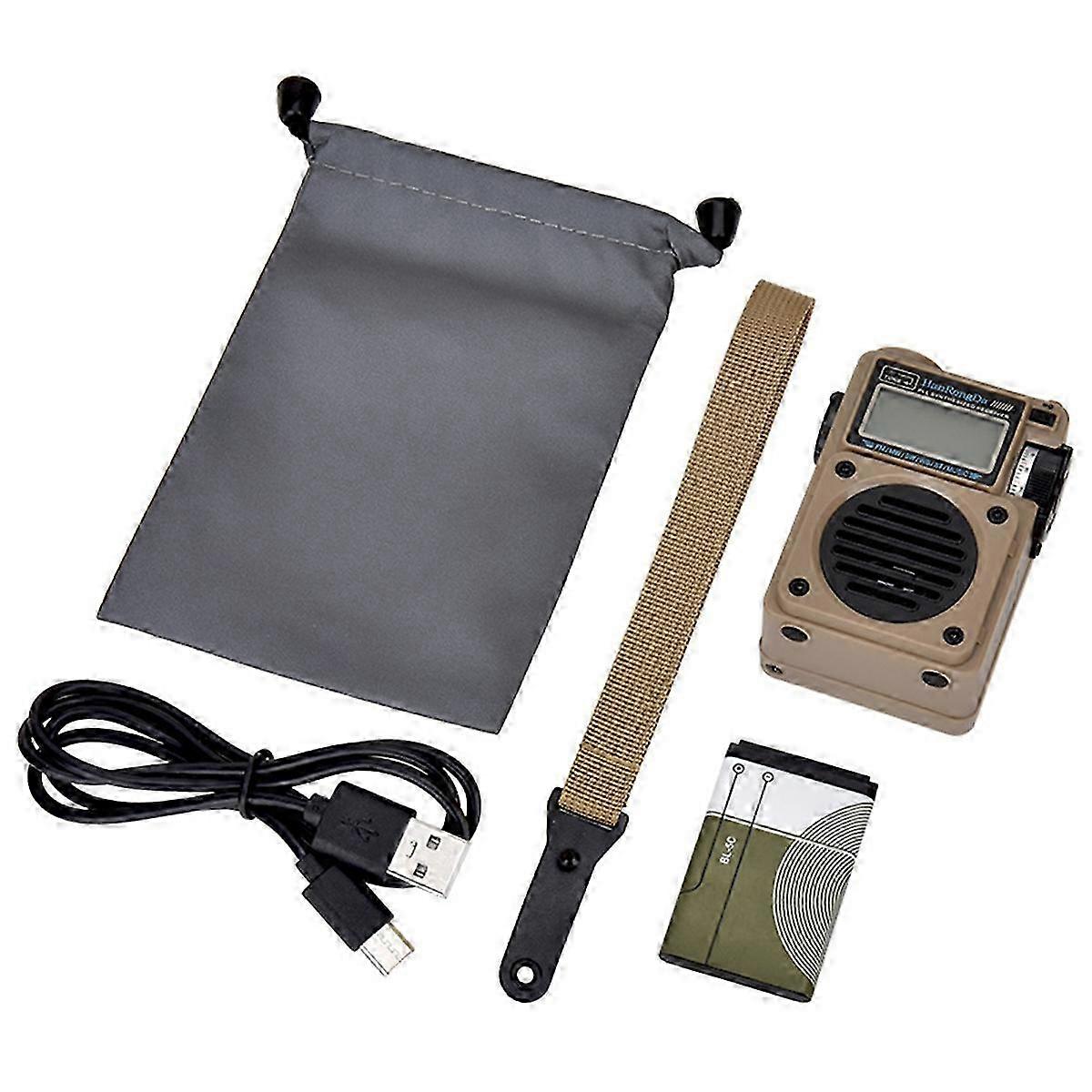 HanRongDa HRD701 FM/MW/SW/WB/AM Digital Radio Portable Full-Band Wireless Bluetooth Audio Receiver M