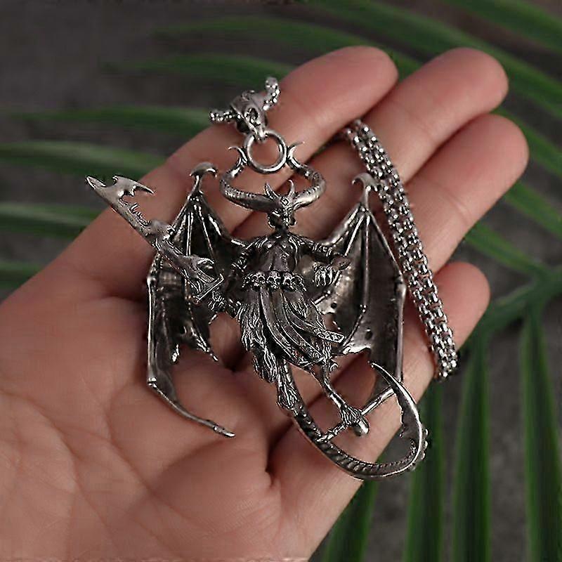 Pendentif Halloween Double ailes Trial Magic Dragon Collier