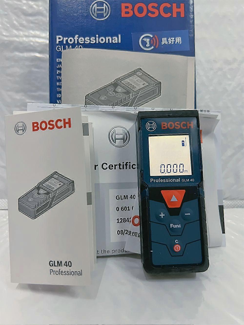 Bosch Laser Rangefinder 40 Meters High Precision GLM 40 Laser Rangefinder Portable Laser Measuring Tape Measuring Ruler