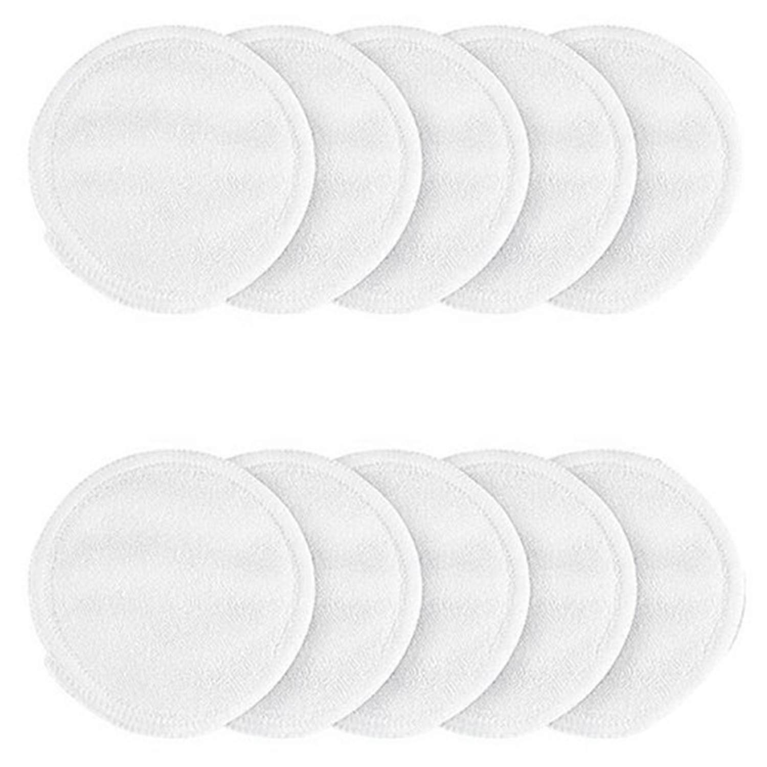 10Pcs Make Up Remover Pads Washable Cleansing Cotton Reusable Face Wipes Microfiber Natural Bamboo Skin Care