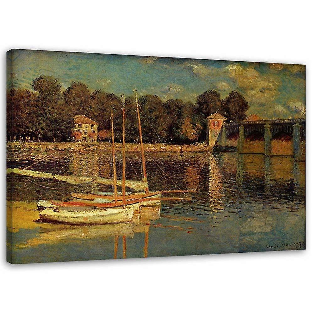 Impression sur toile, Pont d’Argenteuil - C. Monet reproduction - 60x40