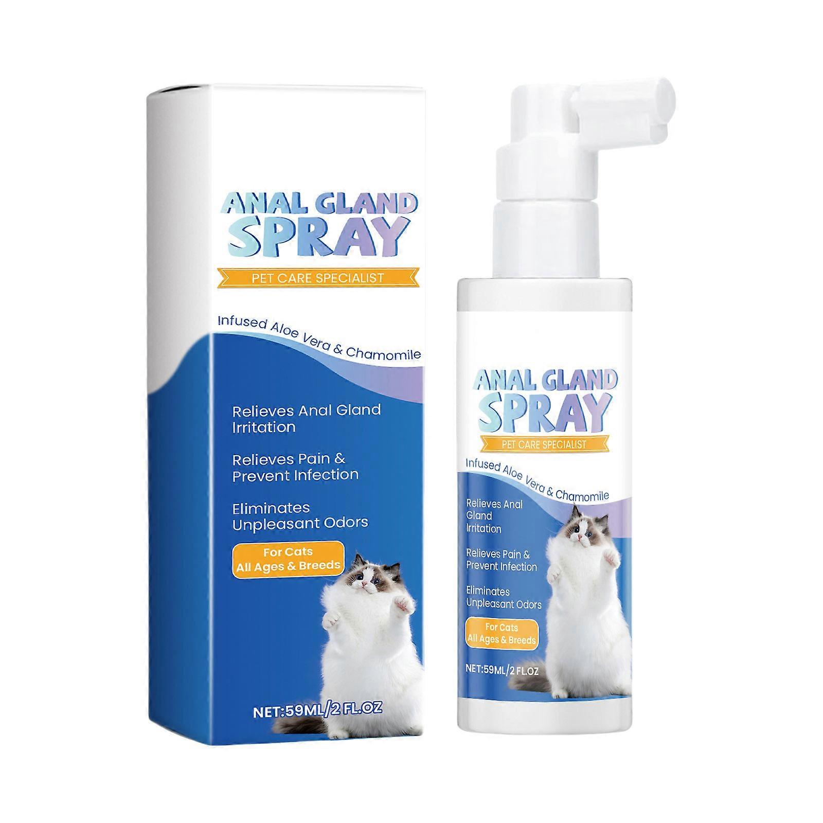 Cats Gland Odor Eliminating Refreshing Gland Odor Remover for Cats 59ml Easy to Use