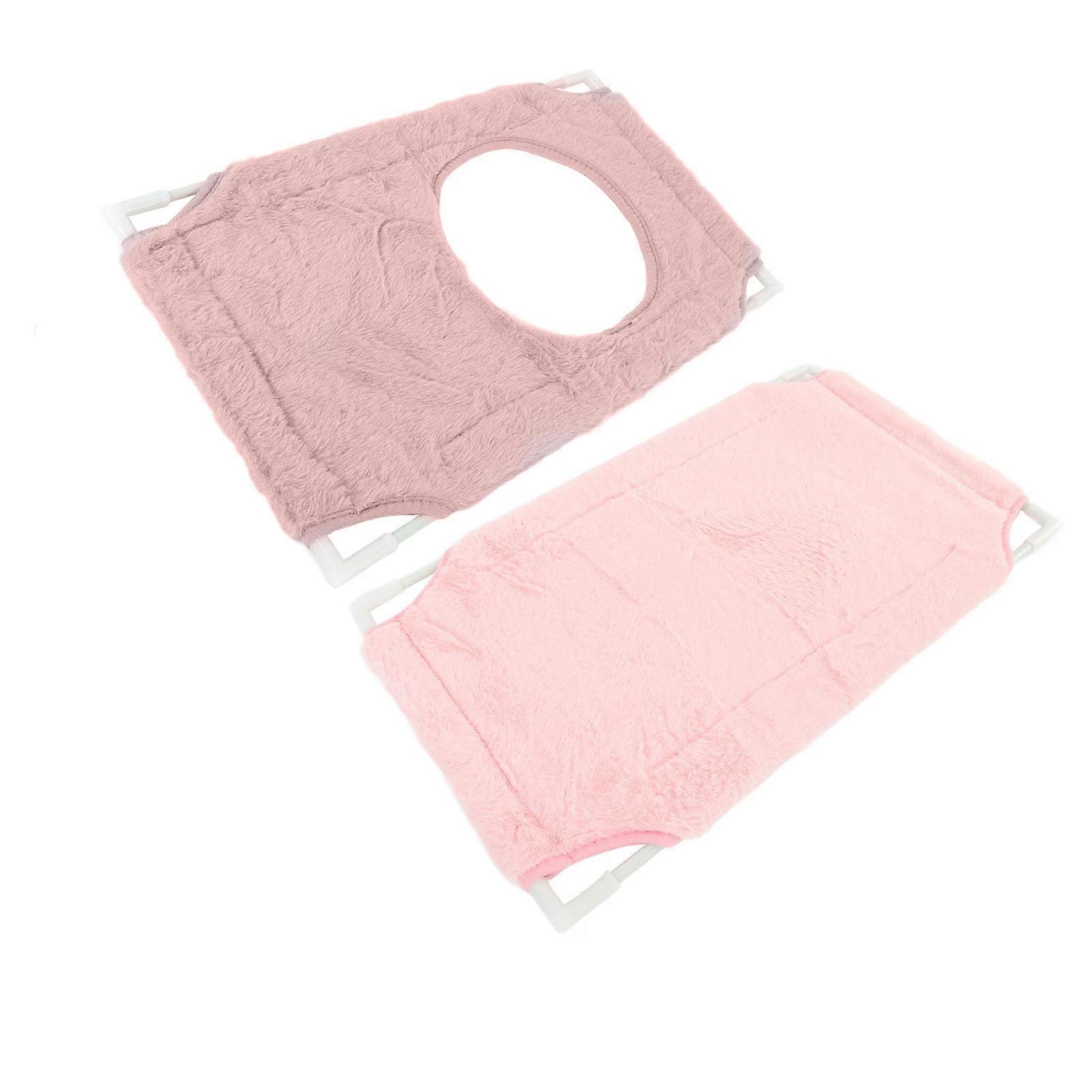 Suction Cup Cat Window Bed 33 Lbs Load Capacity Double Layer Cat Window Perch for Indoor Cats Double Layer Pink 