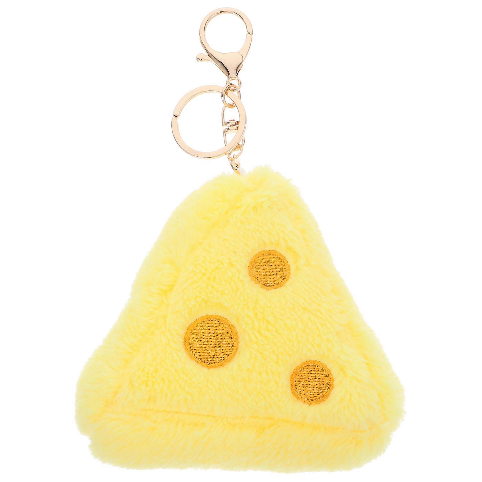 Soft Cheese Decor Keychain, Perfect Quirky Touch for Handbags
