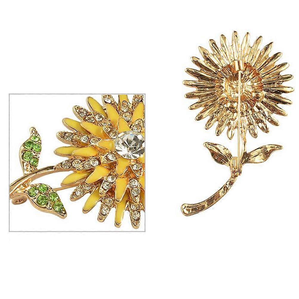 Sunflower Brooch Pin, Functional Jewelry Suitable for Multiple Events