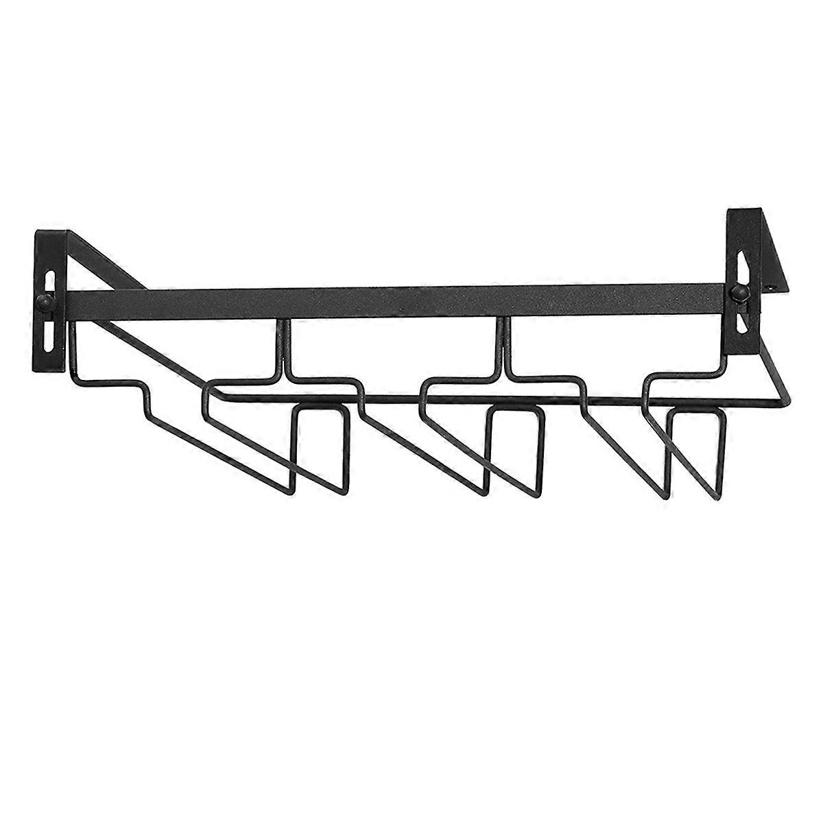 Wine Glass Rack,3 Rows Stemware Rack Metal Glasses Holder for Bar,Etc