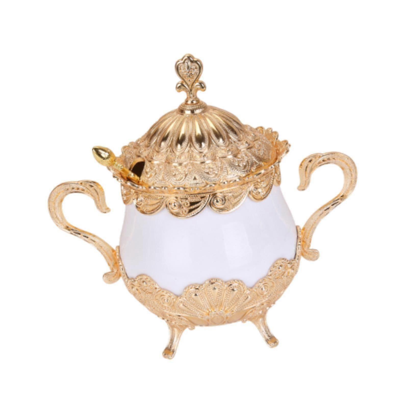 Spice Pot and Handle Canister with Lid for Kitchen Countertop Home Use