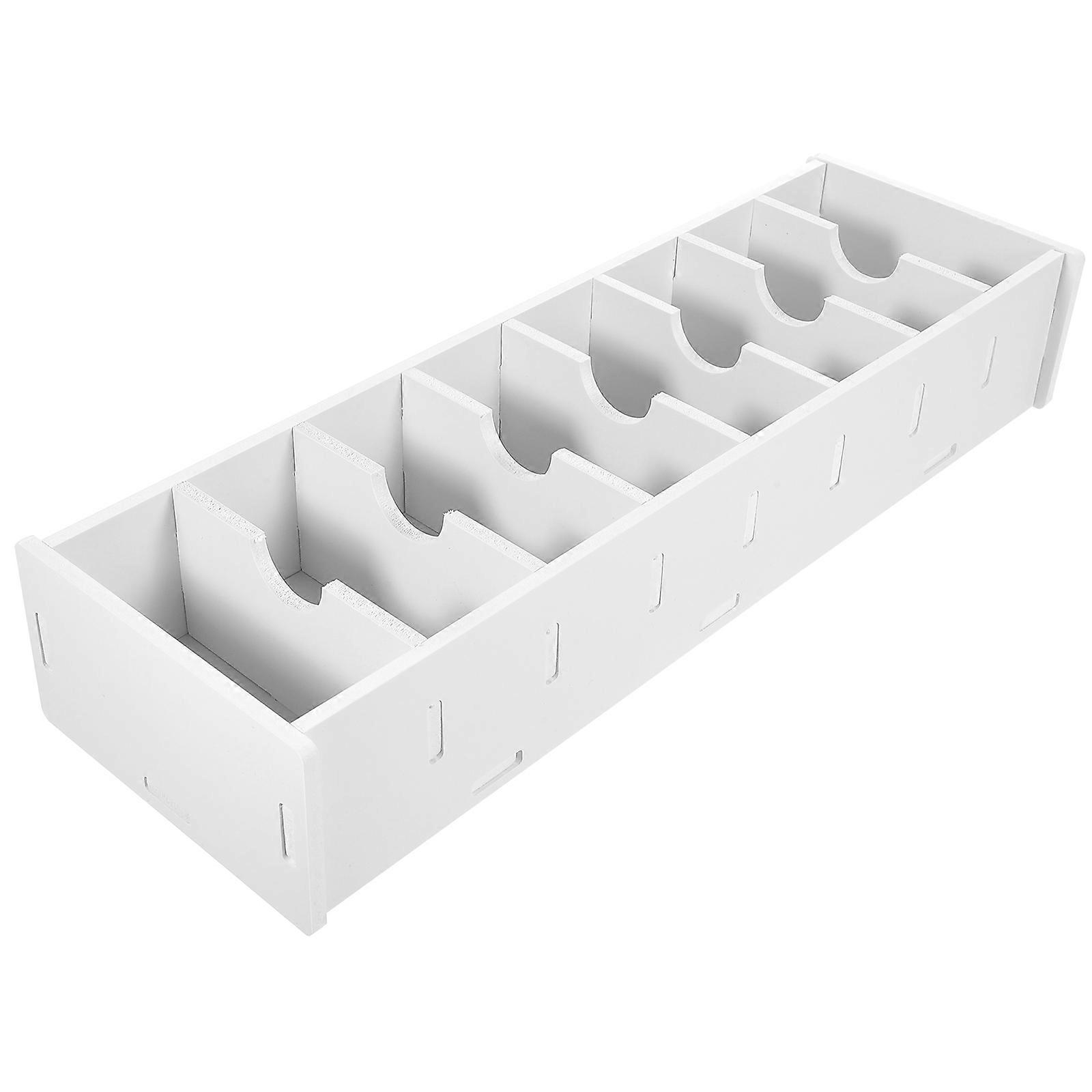 White Multilayer Business Card Storage Case   Compact Desk Display Stand Organizer for Office Meetings and Exhibitions
