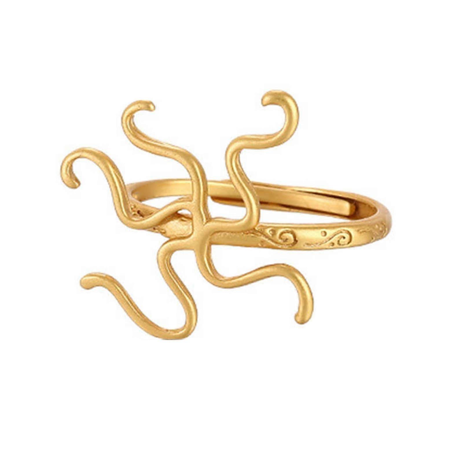 Heteromorphic Rings Blank Empty Tray Base for DIY Rings Setting Inlaid Turquoise Natural Gem Jewelry Making Accessories Gold
