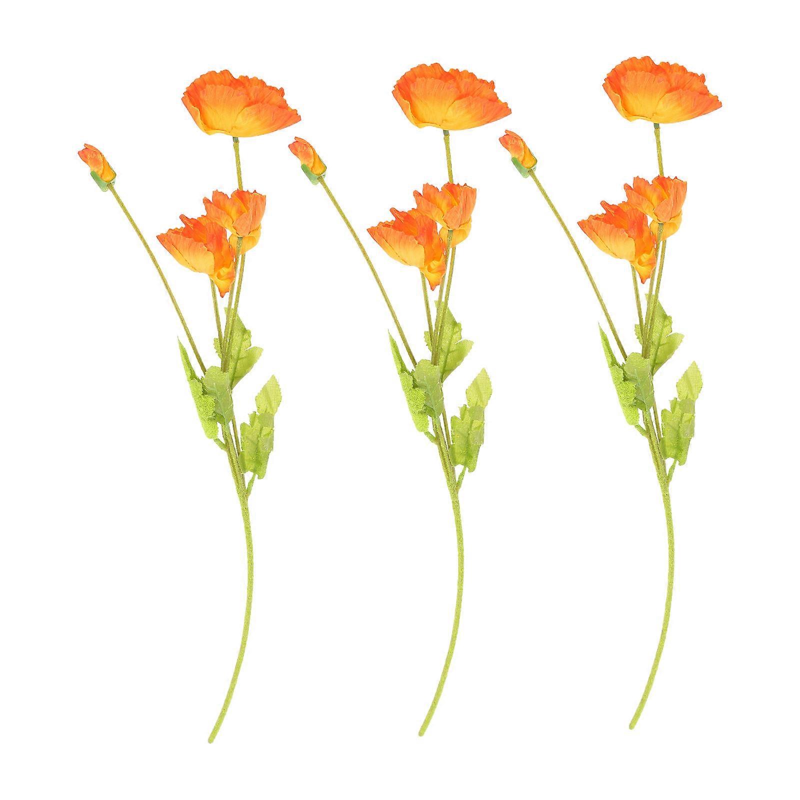 3pcs τεχνητά λουλούδια μεταξιού Faux λουλούδια τεχνητό λουλούδι τεχνητό μπουκέτο λουλουδιών ψεύτικο νυφικό λουλούδι μπουκέτο ανεμώνη Καλιφόρνια νύφη μετάξι πανί