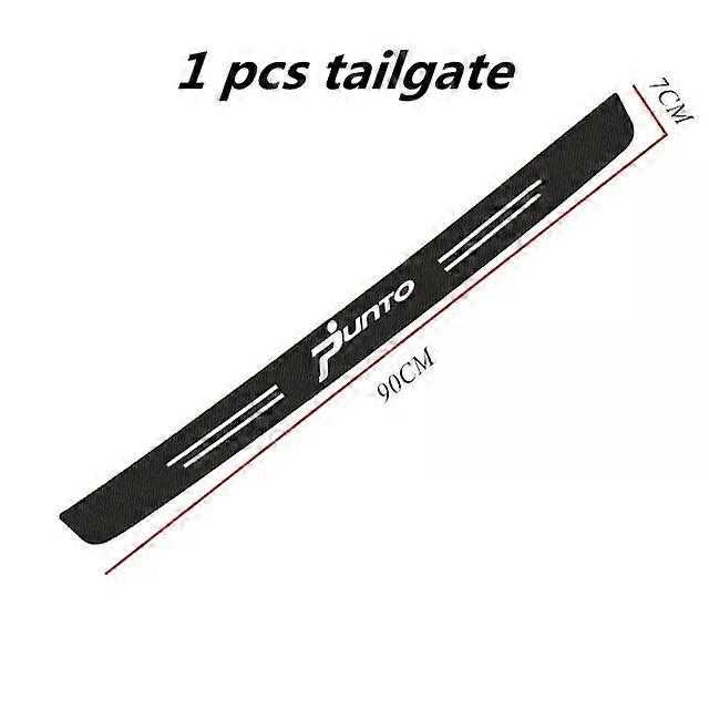 Carbon Fiber Car Stickers Door Sill Bumper Threshold Step Protector Guard Strip Sticker Suitable for fiat punto Accessories