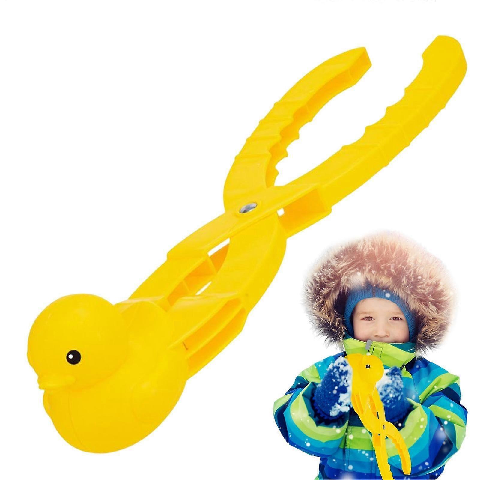 Duck Snowball Kit with Handle, Durable Snow Moulds Maker Tool for Easy Winter Snowball Fights, Ideal for Kids and Adults